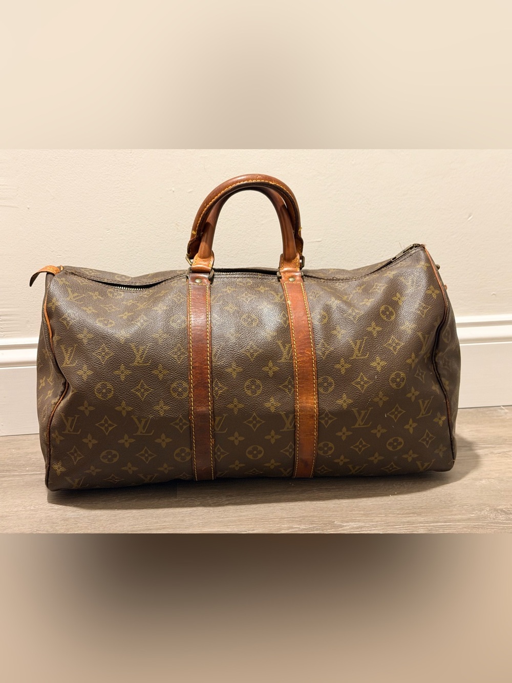 Louis Vuitton Vintage Monogram Keepall 45 Travel Duffel Bag